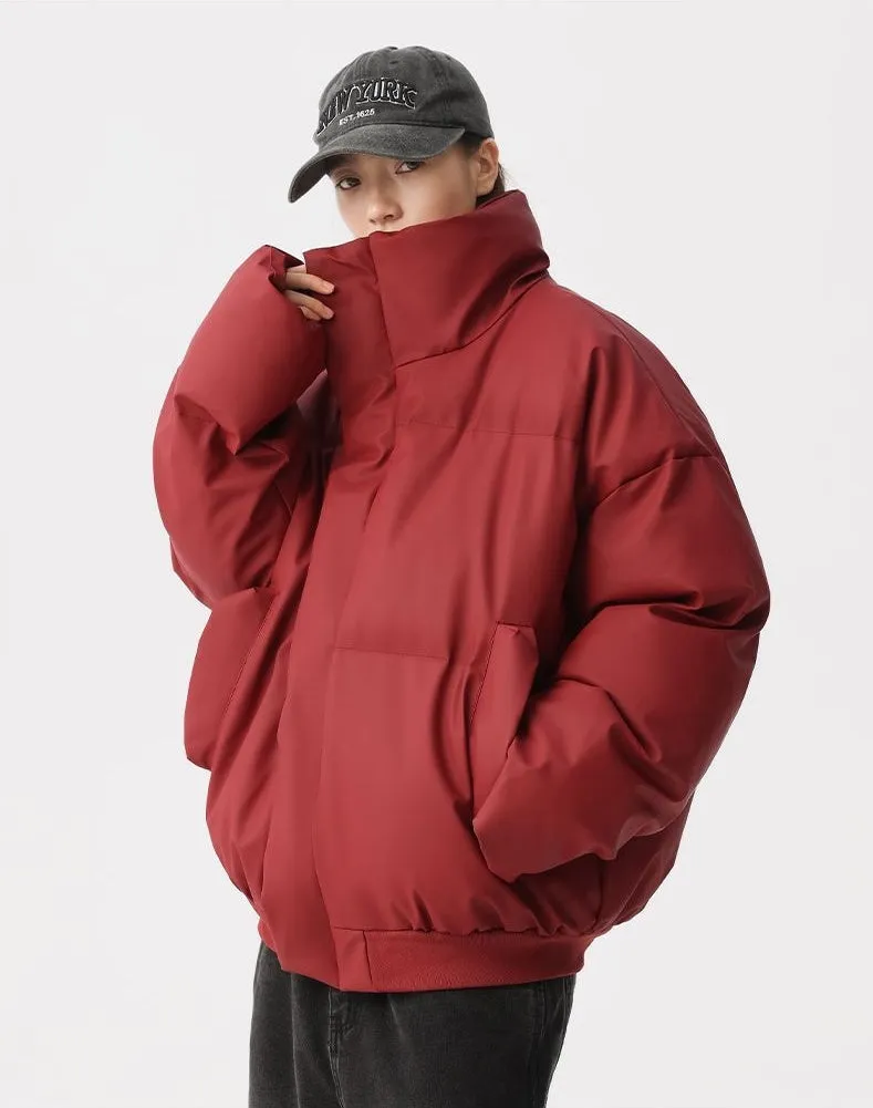 Thickened Quilted Puffer Jacket Stain-Resistant and Windproof