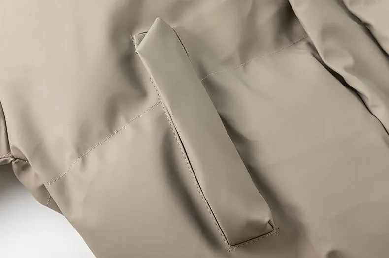 Thickened Quilted Puffer Jacket Stain-Resistant and Windproof