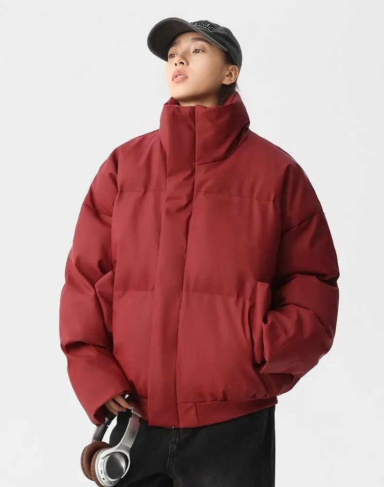 Thickened Quilted Puffer Jacket Stain-Resistant and Windproof