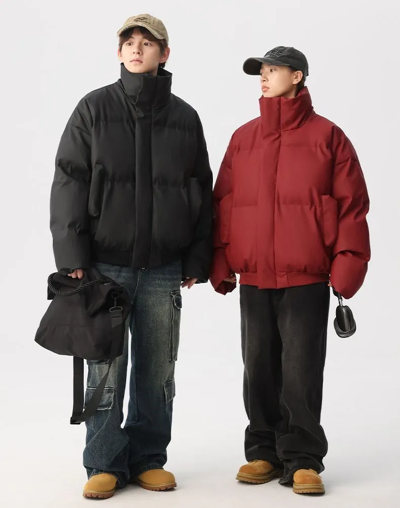 Thickened Quilted Puffer Jacket Stain-Resistant and Windproof