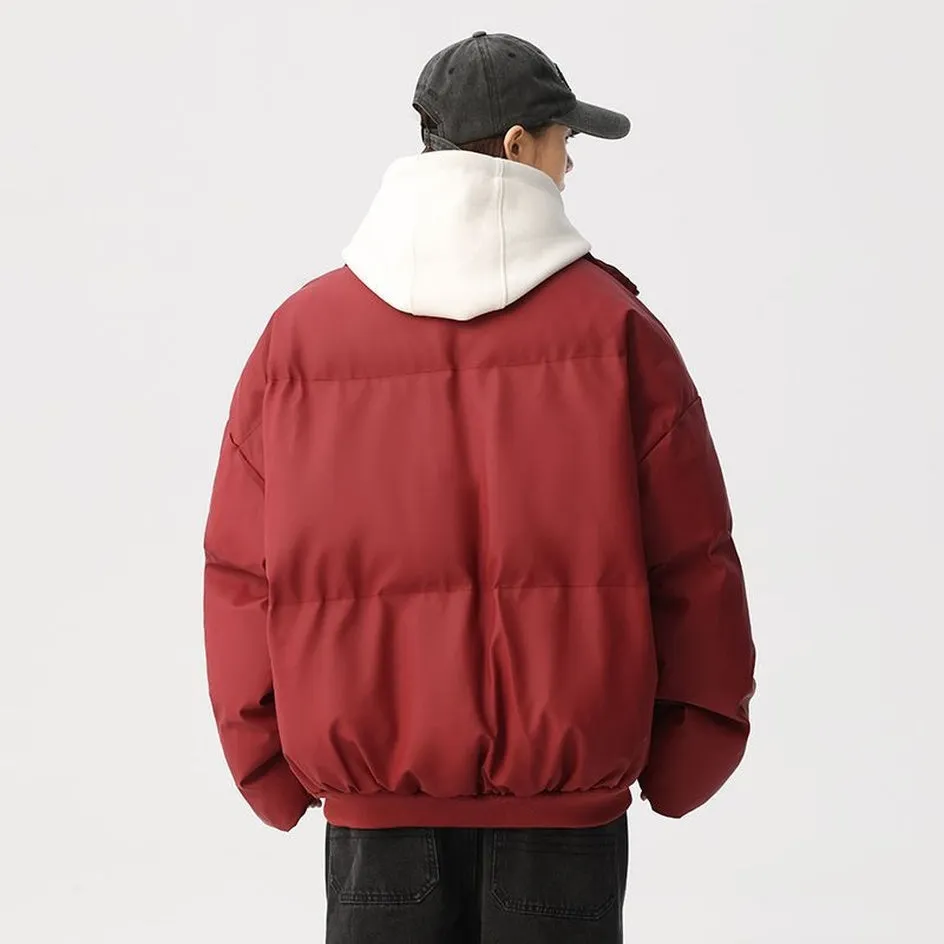 Thickened Quilted Puffer Jacket Stain-Resistant and Windproof