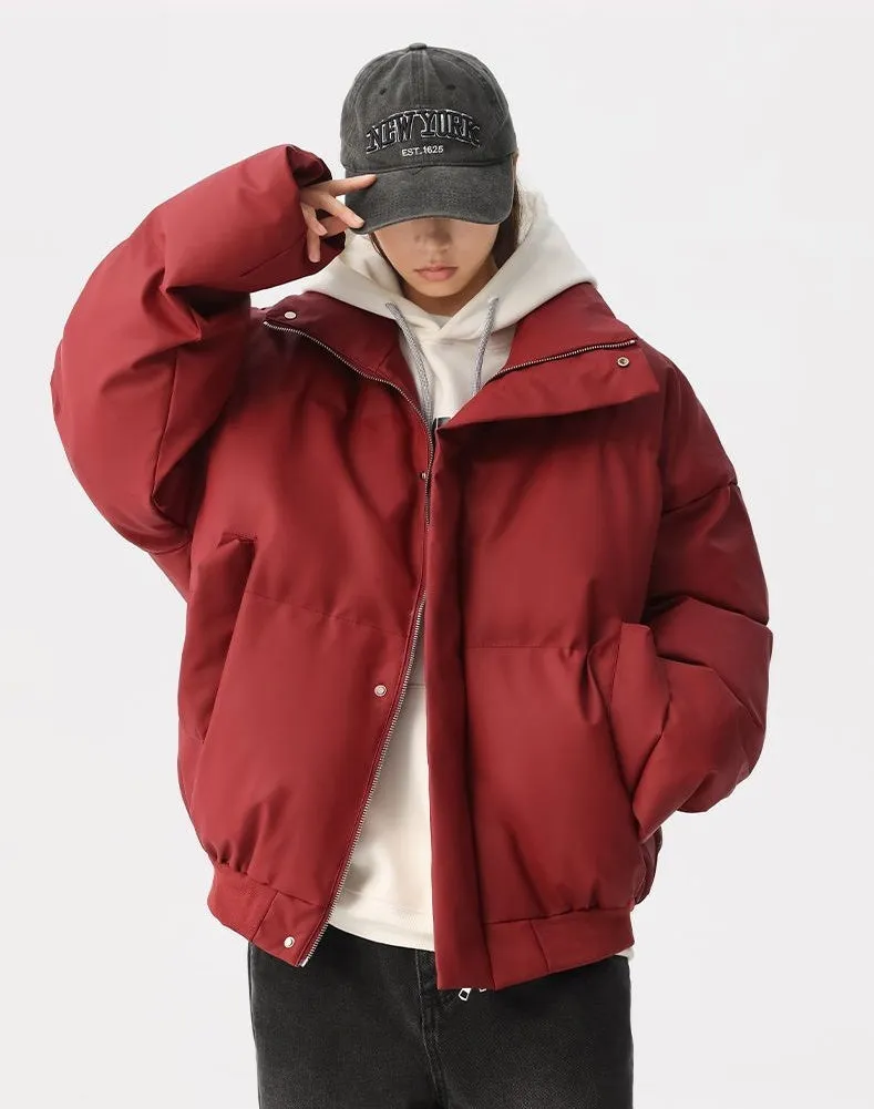 Thickened Quilted Puffer Jacket Stain-Resistant and Windproof