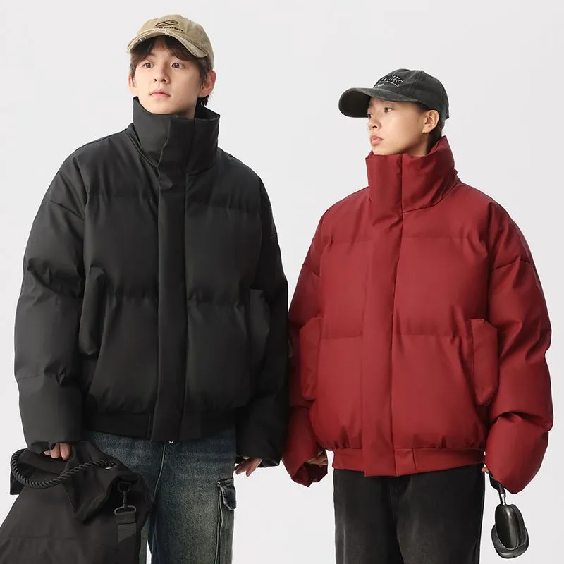 Thickened Quilted Puffer Jacket Stain-Resistant and Windproof