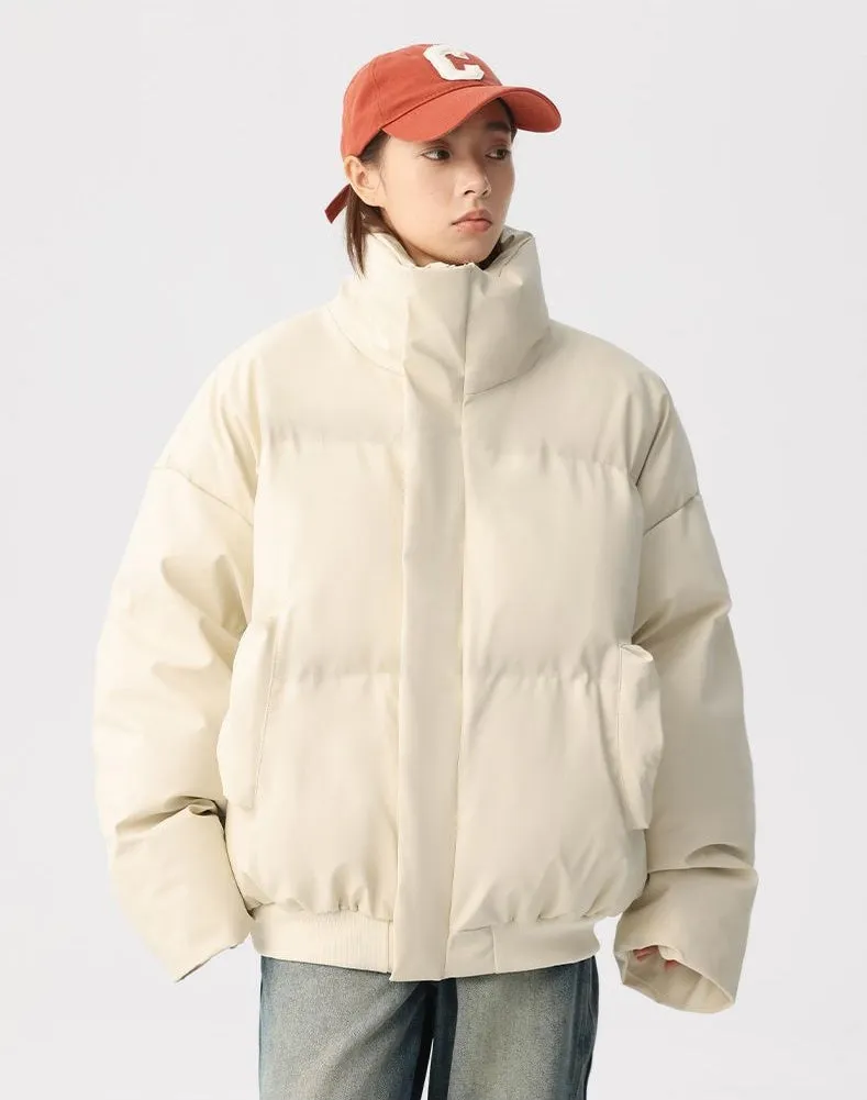 Thickened Quilted Puffer Jacket Stain-Resistant and Windproof