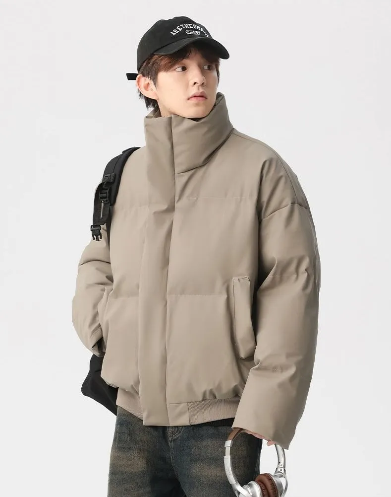 Thickened Quilted Puffer Jacket Stain-Resistant and Windproof