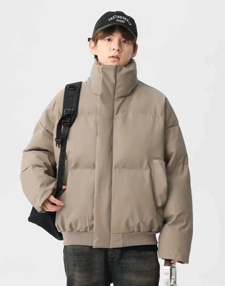 Thickened Quilted Puffer Jacket Stain-Resistant and Windproof