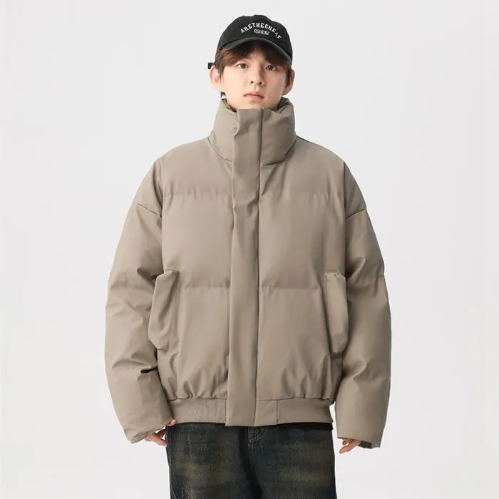 Thickened Quilted Puffer Jacket Stain-Resistant and Windproof
