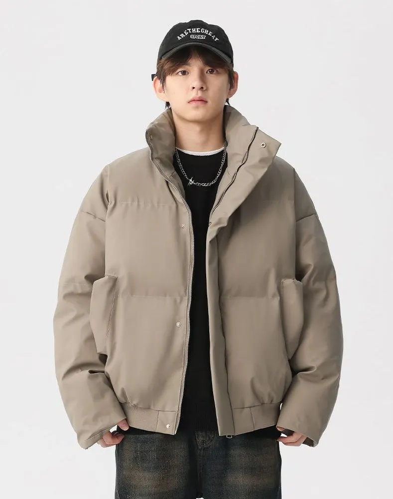 Thickened Quilted Puffer Jacket Stain-Resistant and Windproof