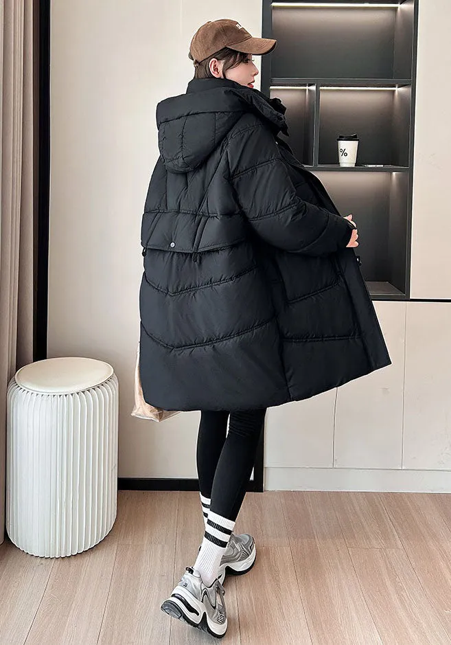 Thickened Quilted Relaxed-Fit Women's Puffer Jacket for Winter