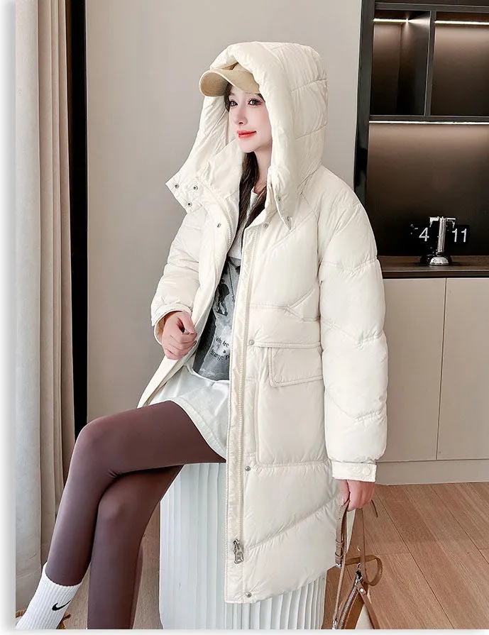 Thickened Quilted Relaxed-Fit Women's Puffer Jacket for Winter