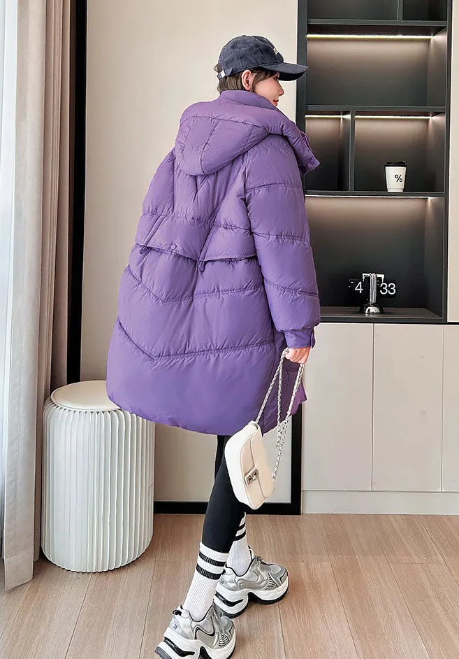 Thickened Quilted Relaxed-Fit Women's Puffer Jacket for Winter
