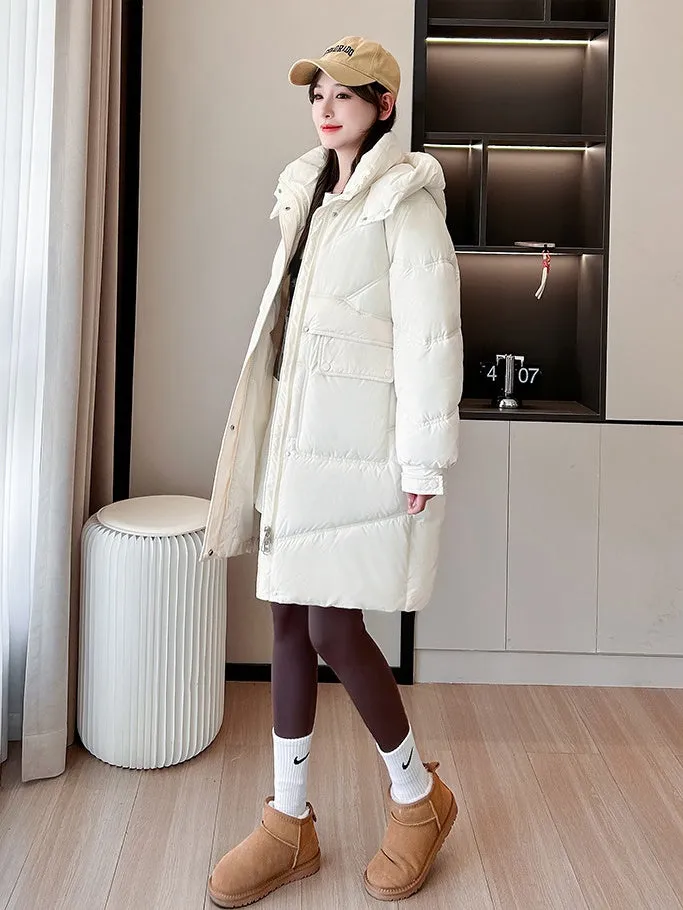 Thickened Quilted Relaxed-Fit Women's Puffer Jacket for Winter