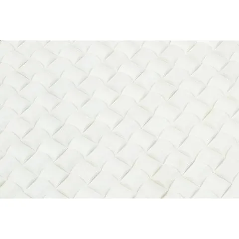 Tilefornia Thassos White 3D Small Bread Marble Mosaic