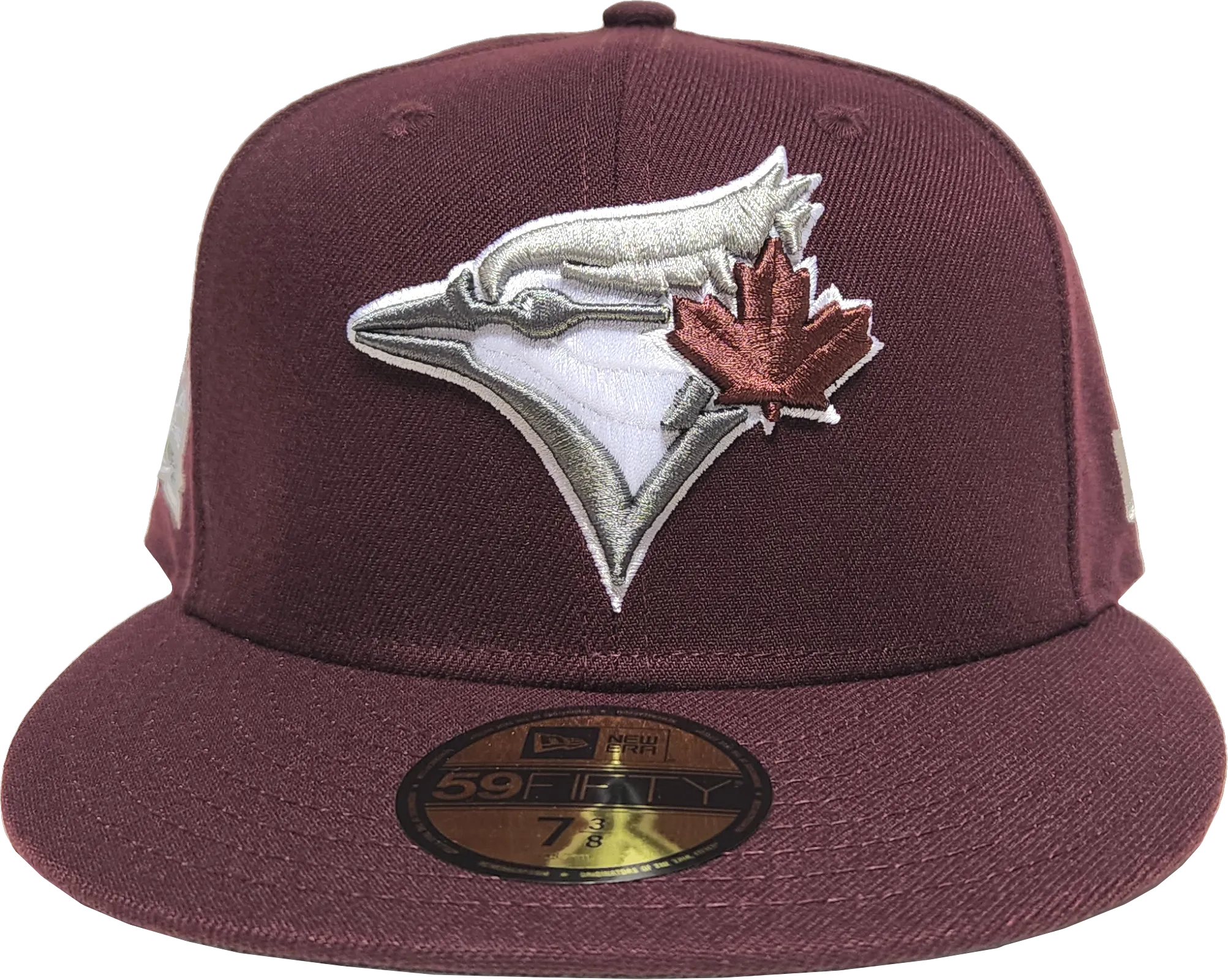 Toronto Blue Jays New Era 59Fifty Fitted Maroon 40th Season Side Patch