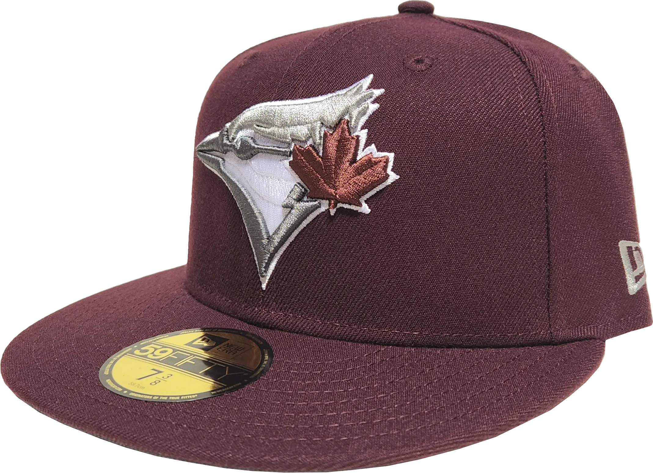 Toronto Blue Jays New Era 59Fifty Fitted Maroon 40th Season Side Patch