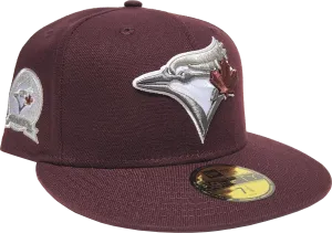 Toronto Blue Jays New Era 59Fifty Fitted Maroon 40th Season Side Patch