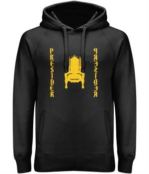 'Towers Of Authority' Men's Pullover Hoodie With Side Pockets (Black)