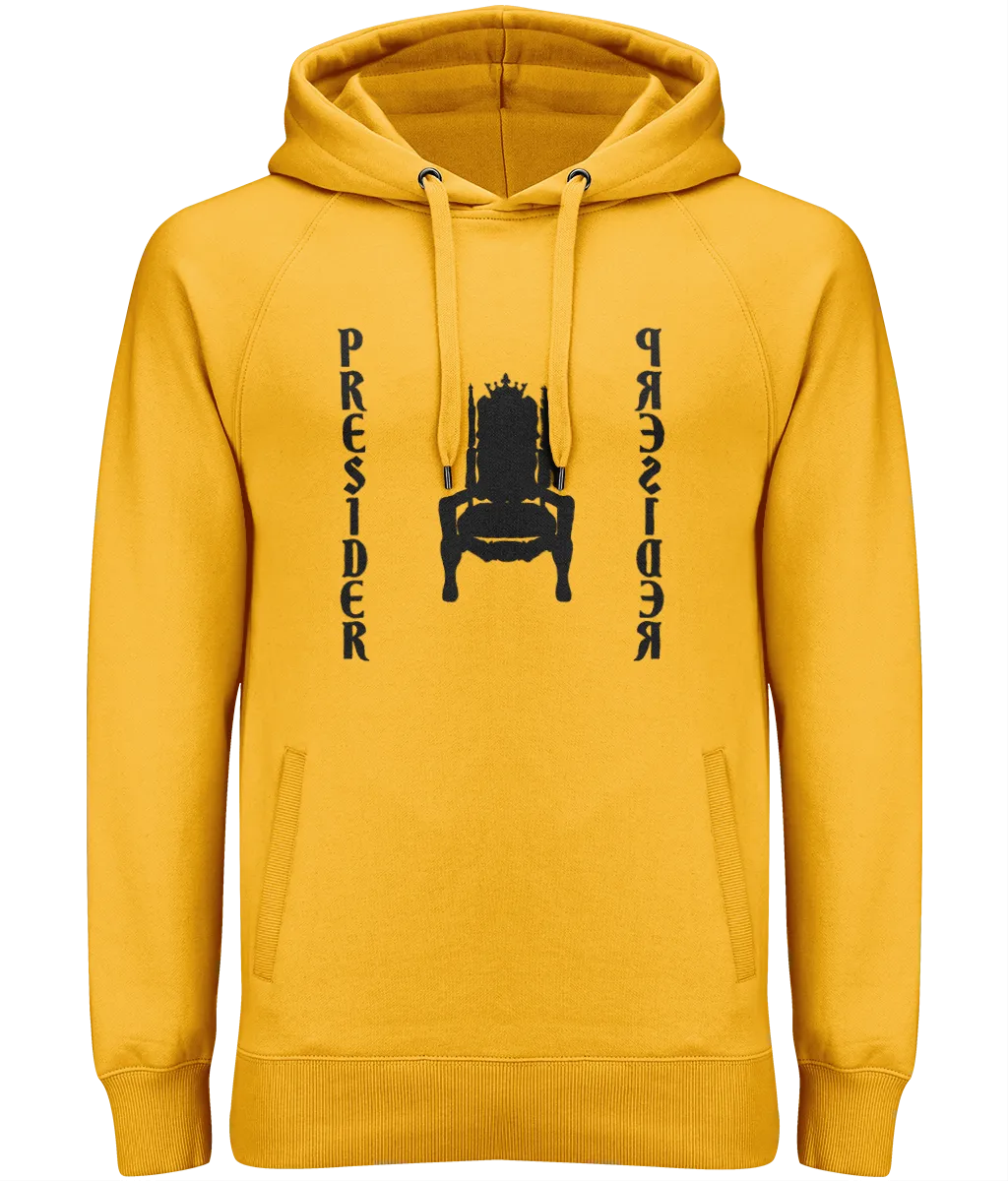 'Towers Of Authority' Men's Pullover Hoodie With Side Pockets (Gold)