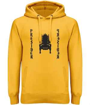 'Towers Of Authority' Men's Pullover Hoodie With Side Pockets (Gold)