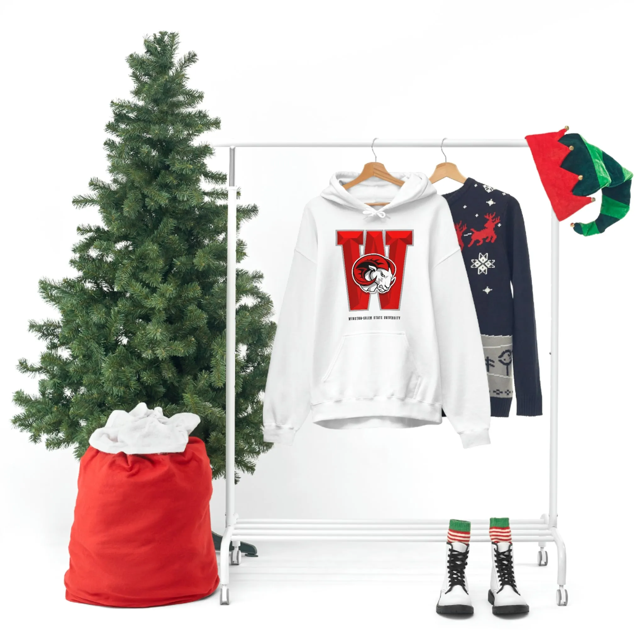 UNISEX HEAVY BLEND WSSU BIG W HOODIE