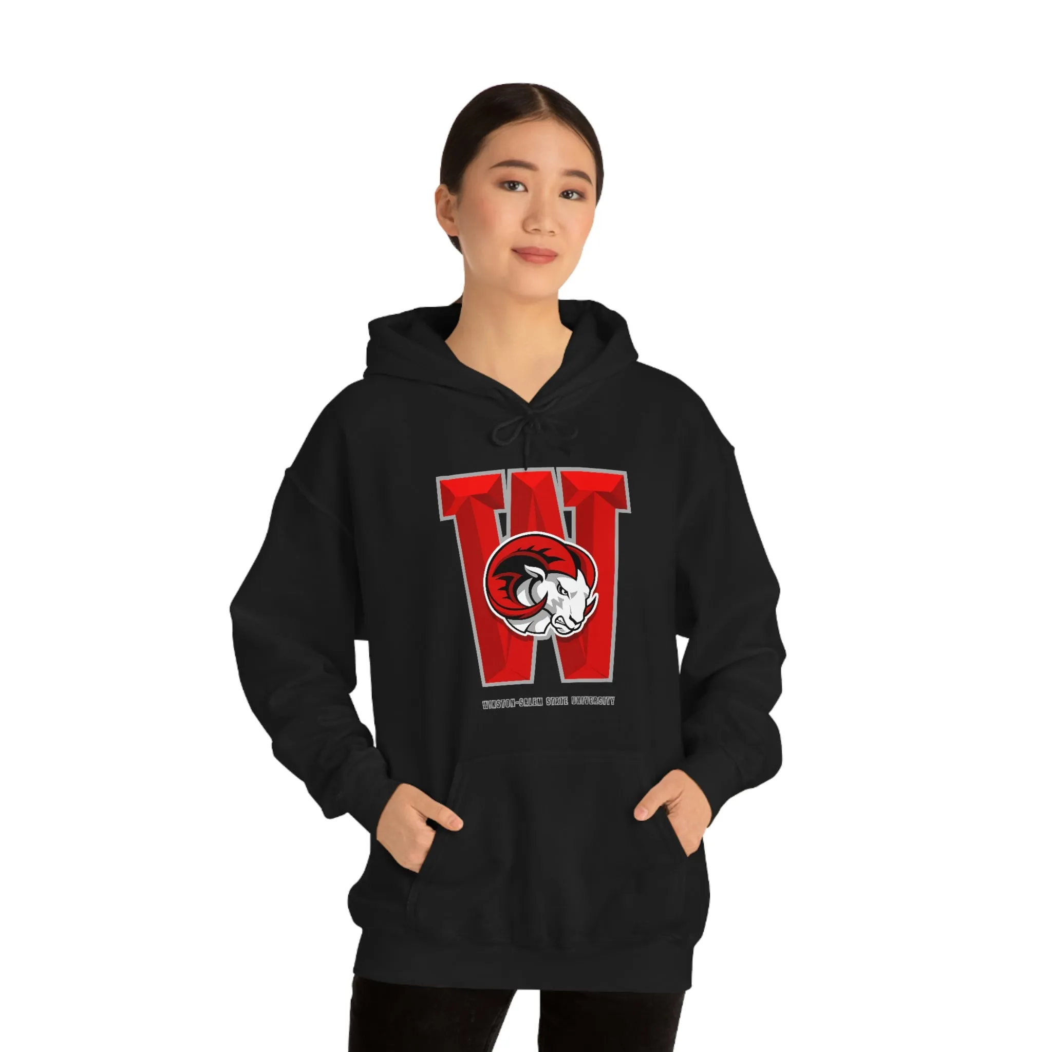 UNISEX HEAVY BLEND WSSU BIG W HOODIE