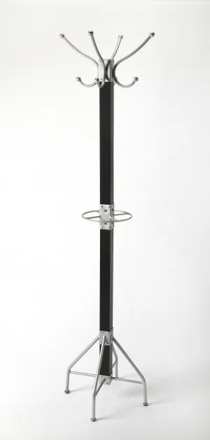 Updated Classic Black and Silver Coat Rack