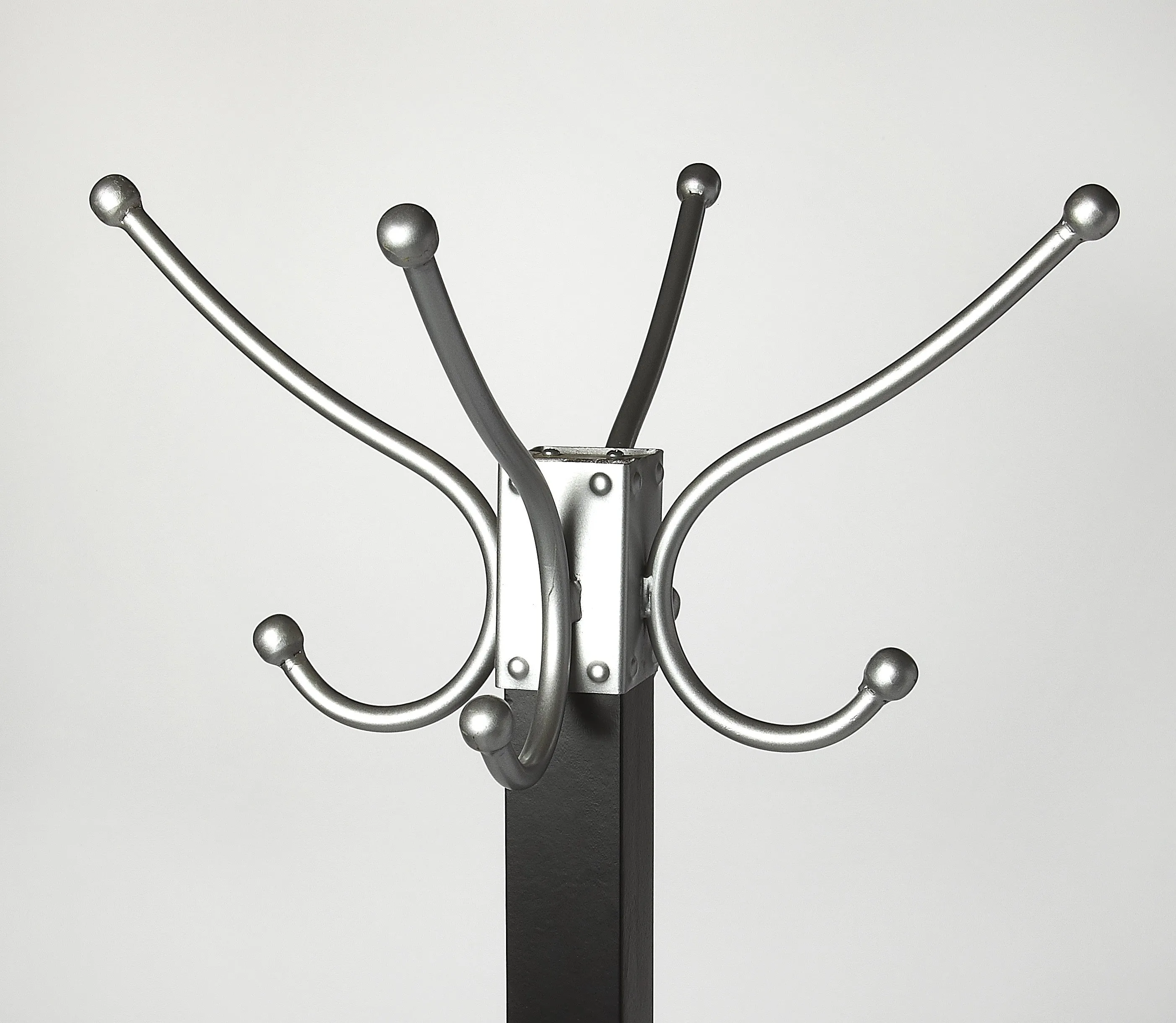 Updated Classic Black and Silver Coat Rack