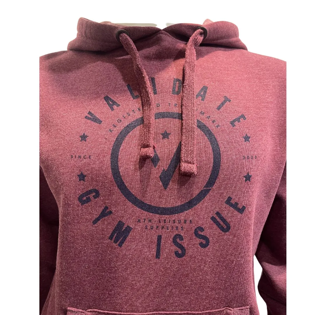 Validate Gym Issue Plum Marl Hoody