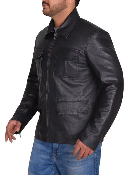 Vampire Diaries Damon Salvatore Leather Jacket