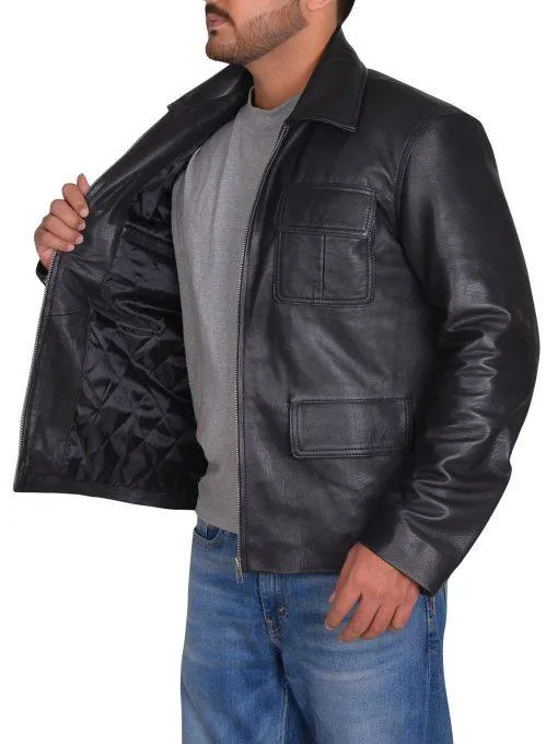 Vampire Diaries Damon Salvatore Leather Jacket