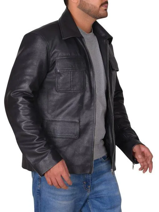Vampire Diaries Damon Salvatore Leather Jacket