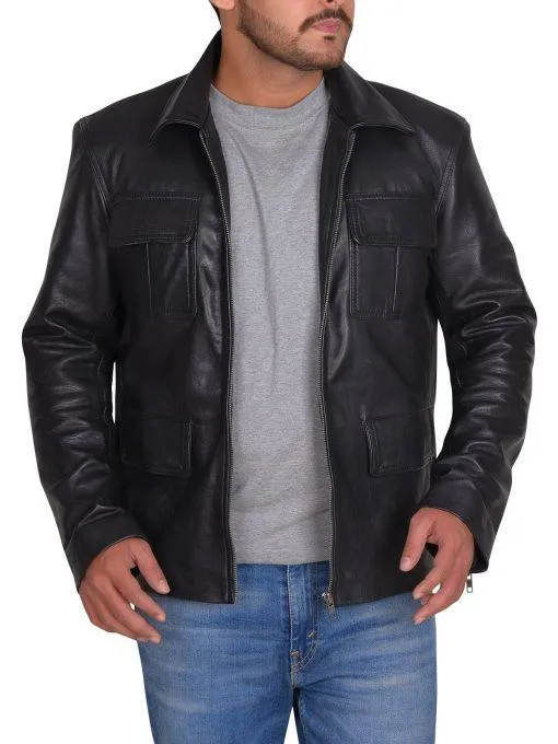 Vampire Diaries Damon Salvatore Leather Jacket