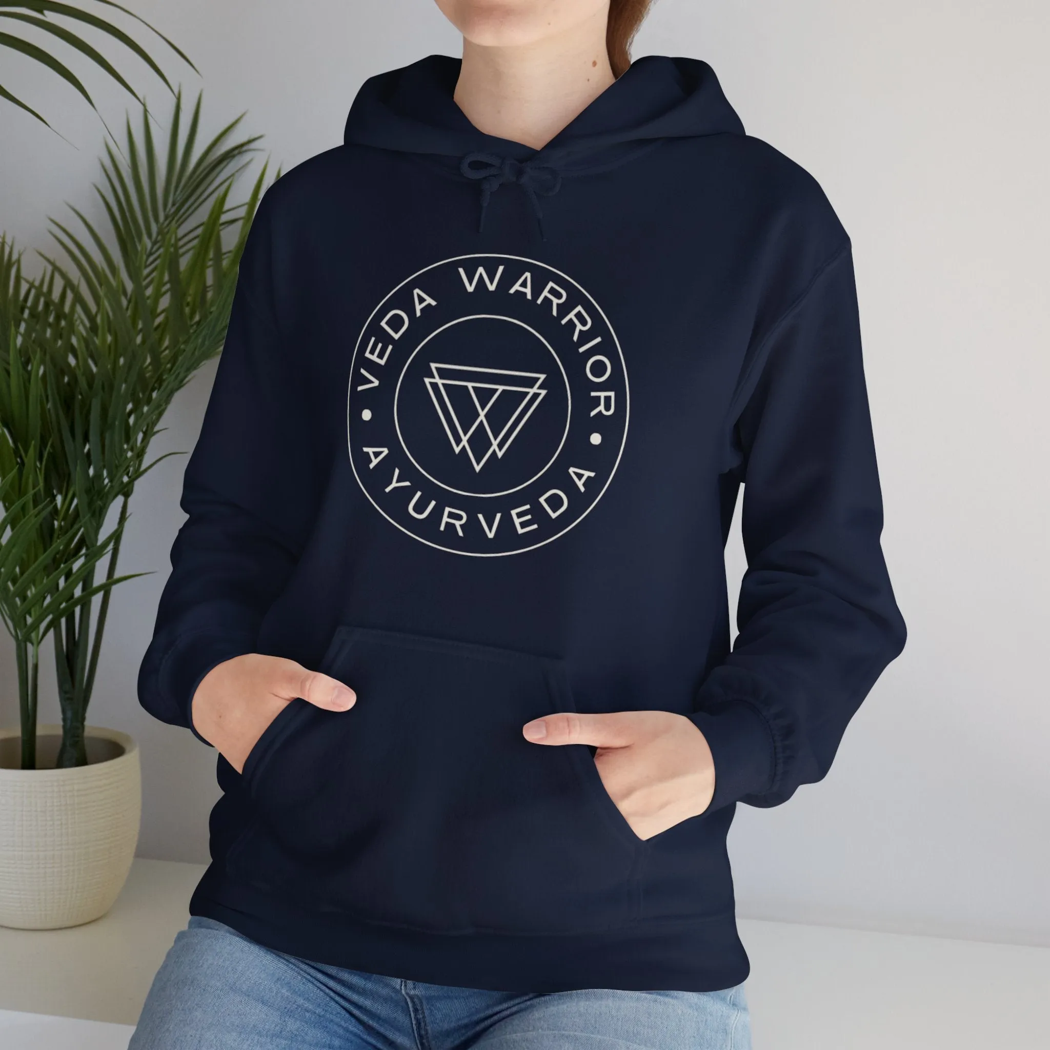 Veda Warrior Crest - Unisex Hooded Sweatshirt