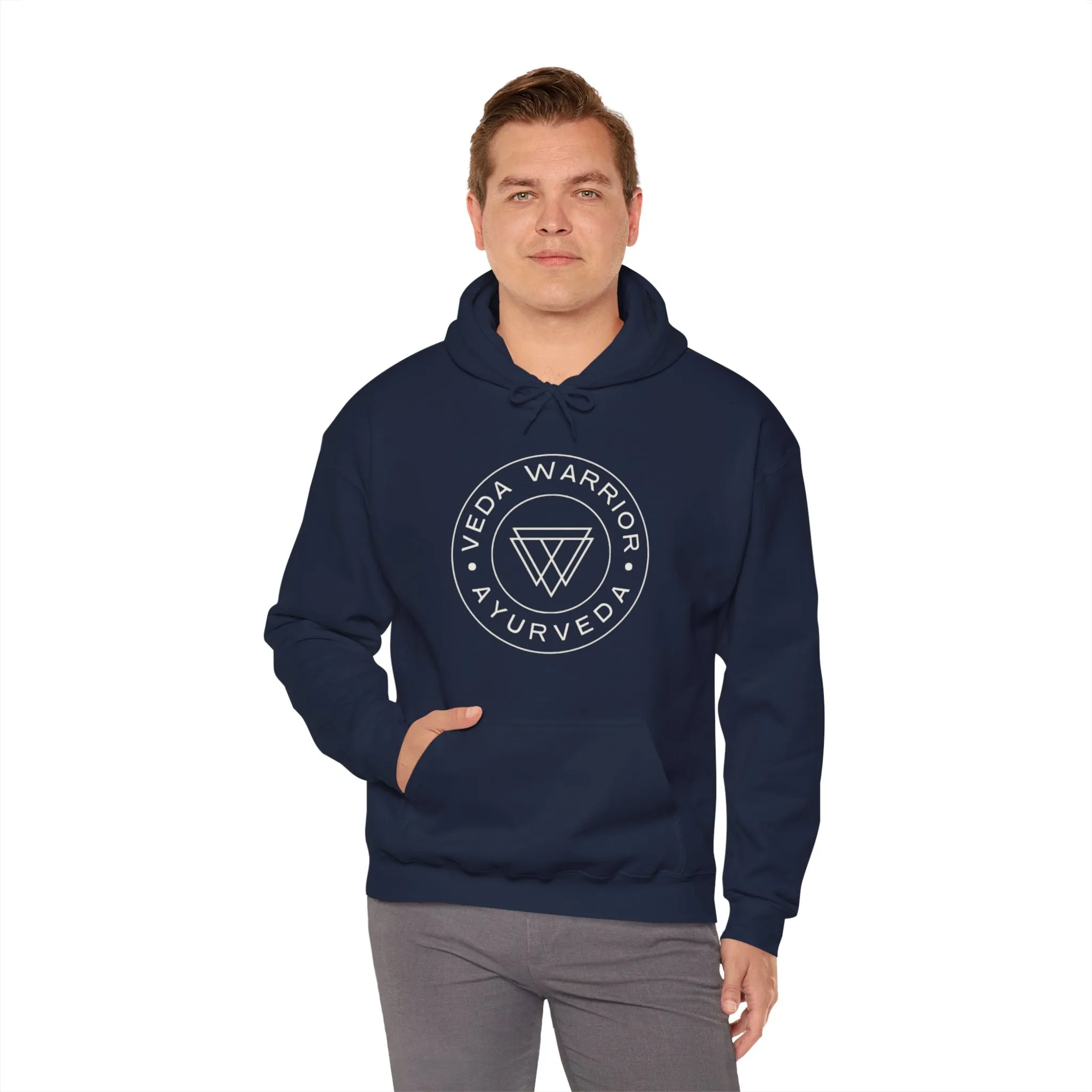 Veda Warrior Crest - Unisex Hooded Sweatshirt
