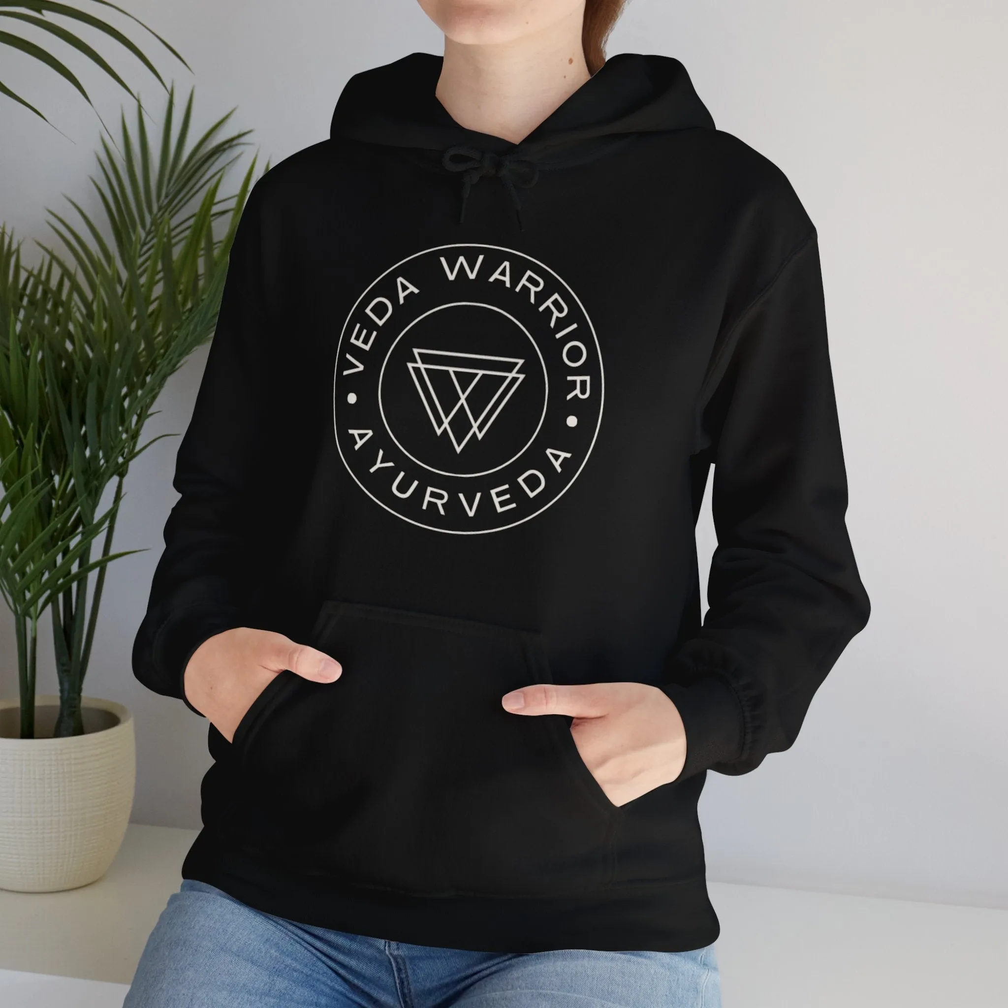 Veda Warrior Crest - Unisex Hooded Sweatshirt