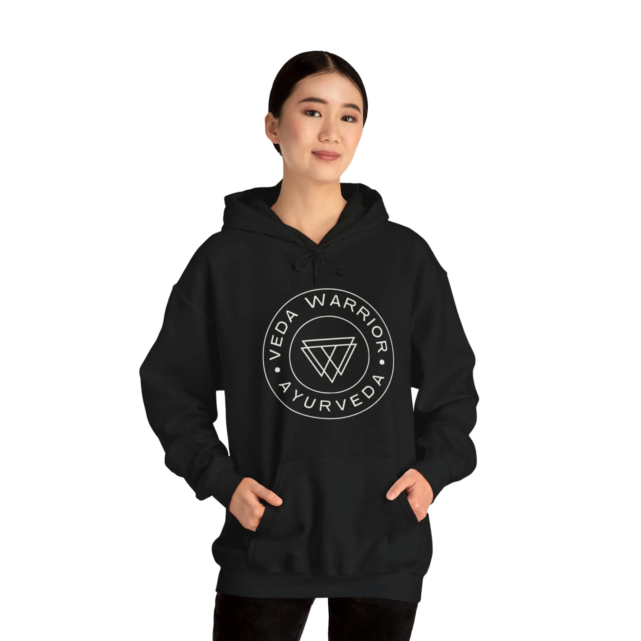 Veda Warrior Crest - Unisex Hooded Sweatshirt
