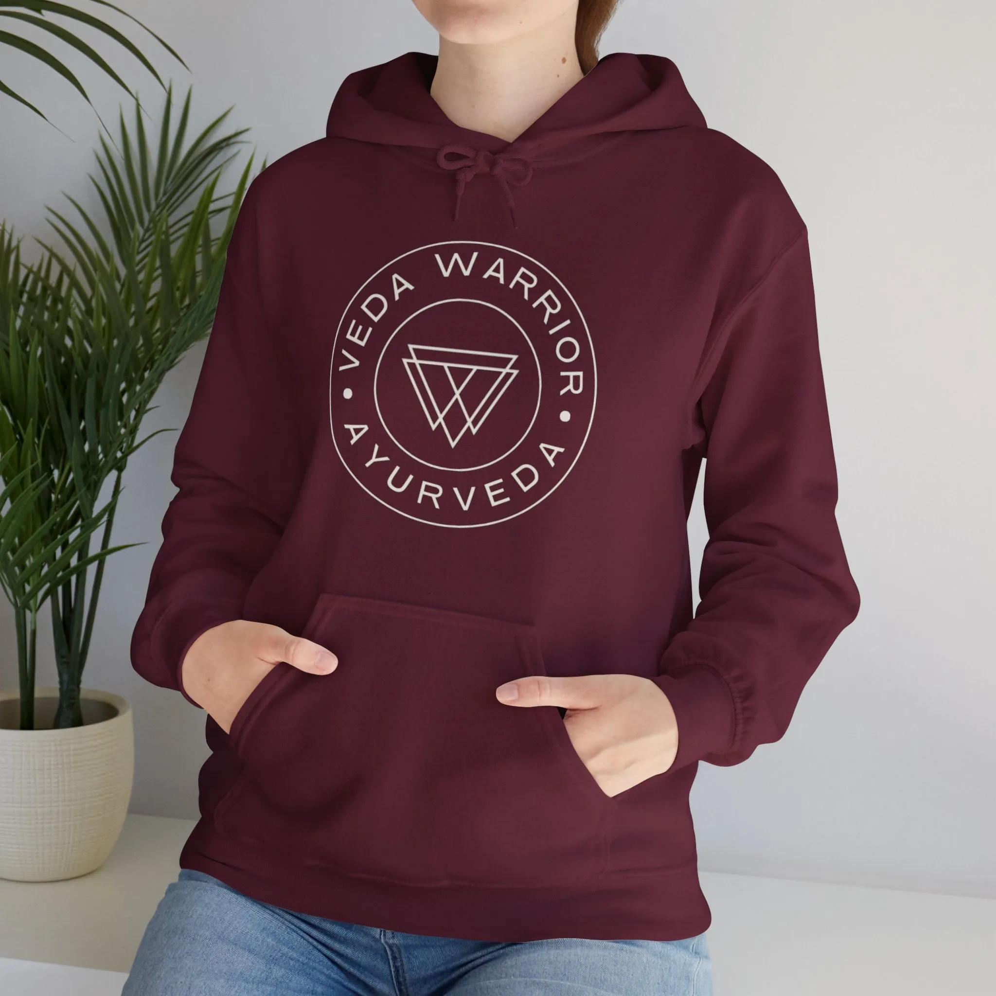 Veda Warrior Crest - Unisex Hooded Sweatshirt