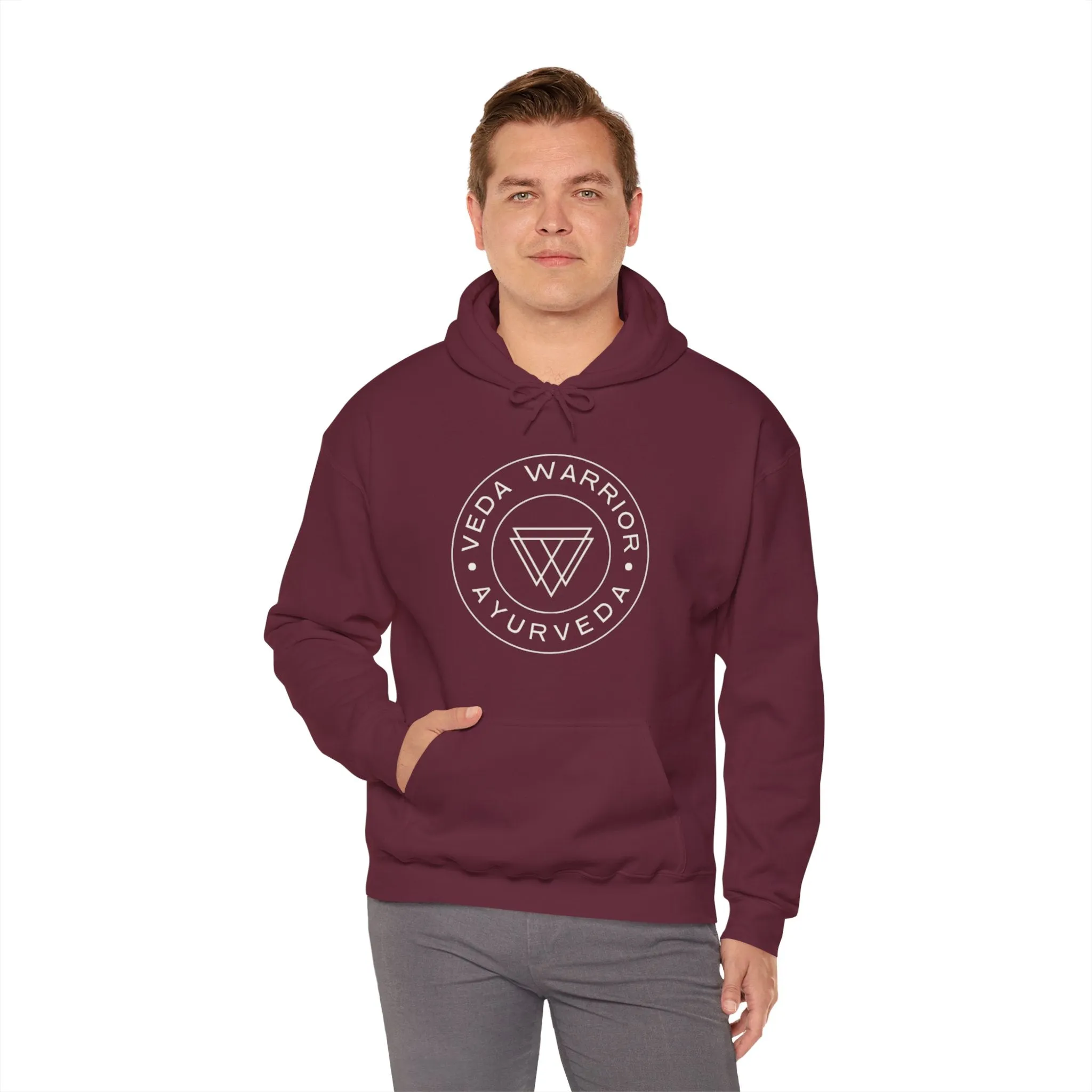 Veda Warrior Crest - Unisex Hooded Sweatshirt