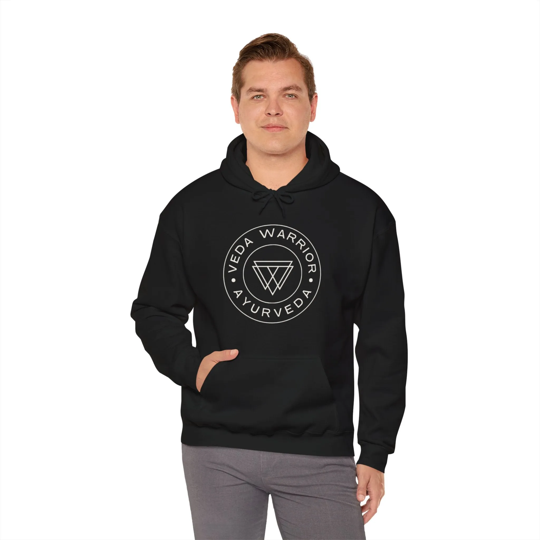 Veda Warrior Crest - Unisex Hooded Sweatshirt