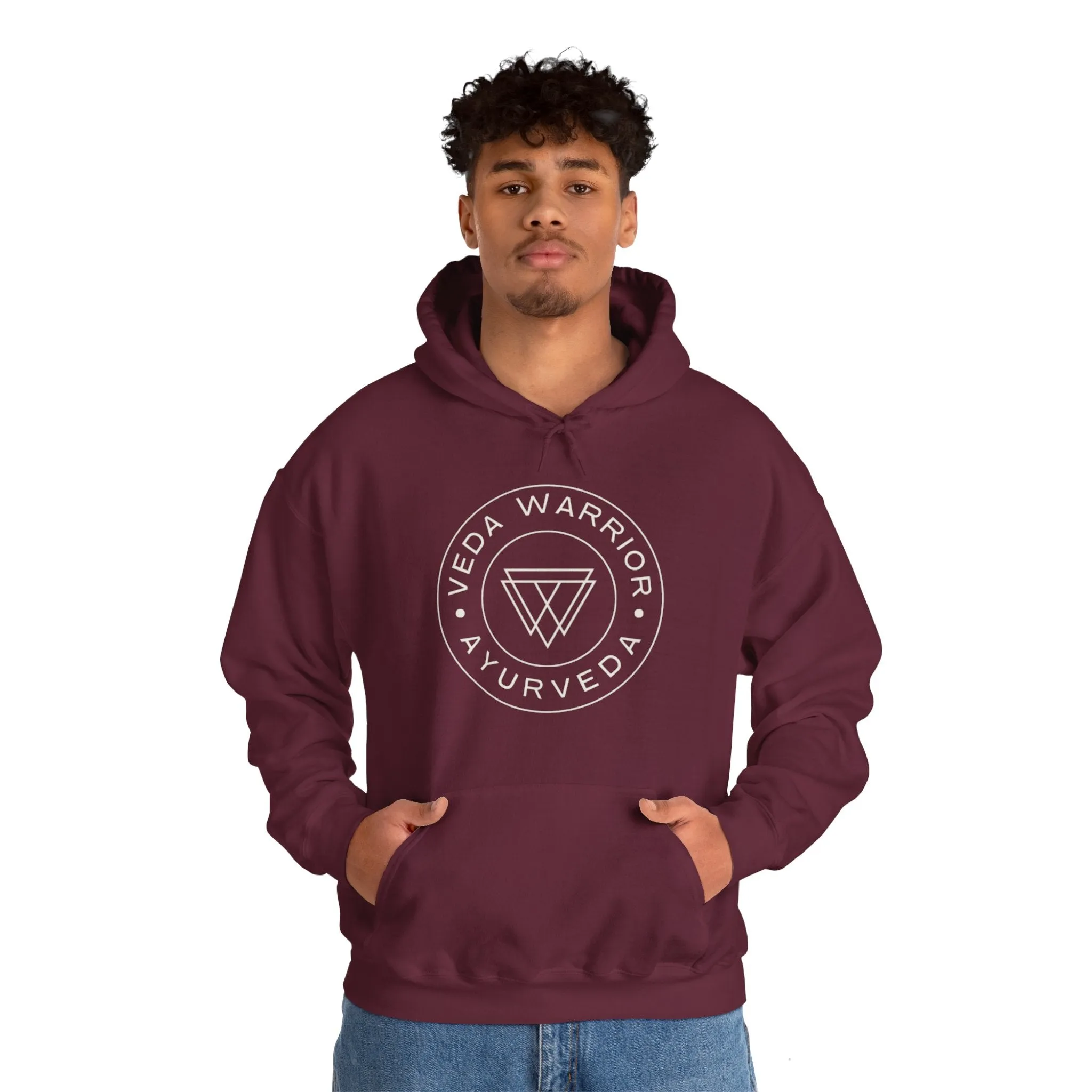 Veda Warrior Crest - Unisex Hooded Sweatshirt