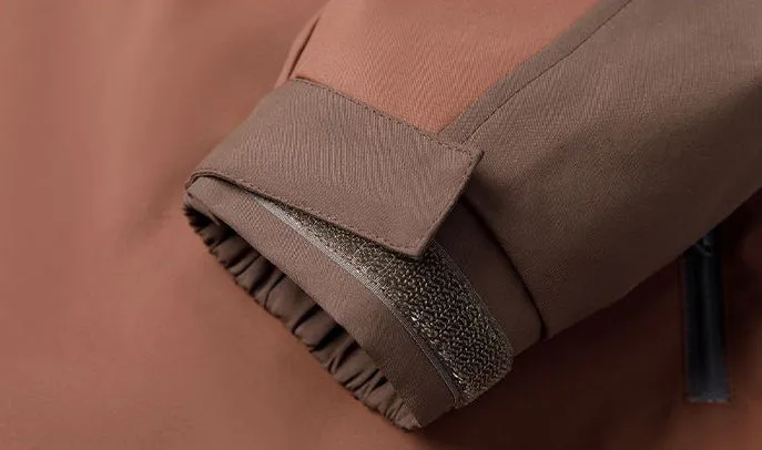 Versatile Patchwork Relaxed-fit Rain Jacket