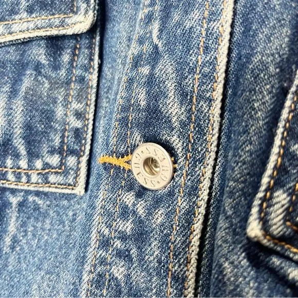 Vintage Guess 90s Denim Cropped Jacket Jean Large