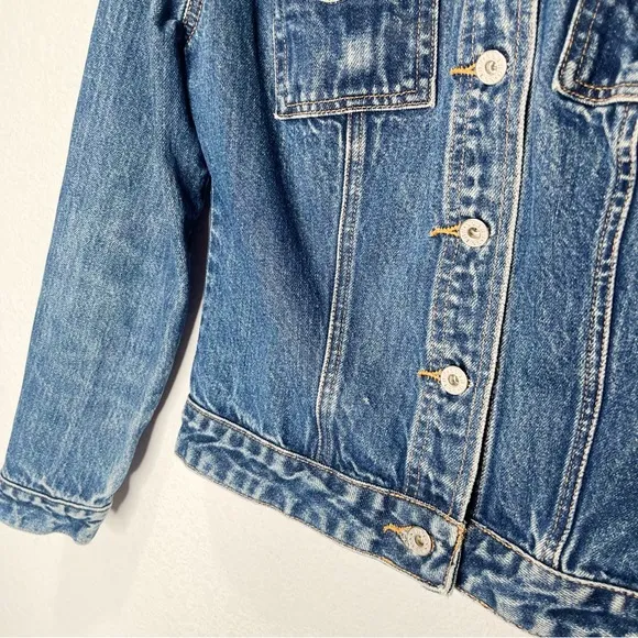 Vintage Guess 90s Denim Cropped Jacket Jean Large