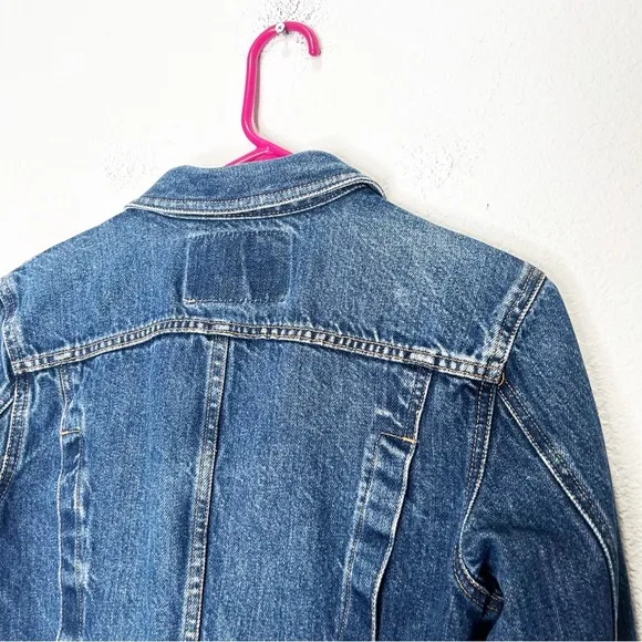 Vintage Guess 90s Denim Cropped Jacket Jean Large