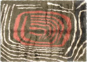 Vintage Turkish Shag Rug - 5'10" x 8'