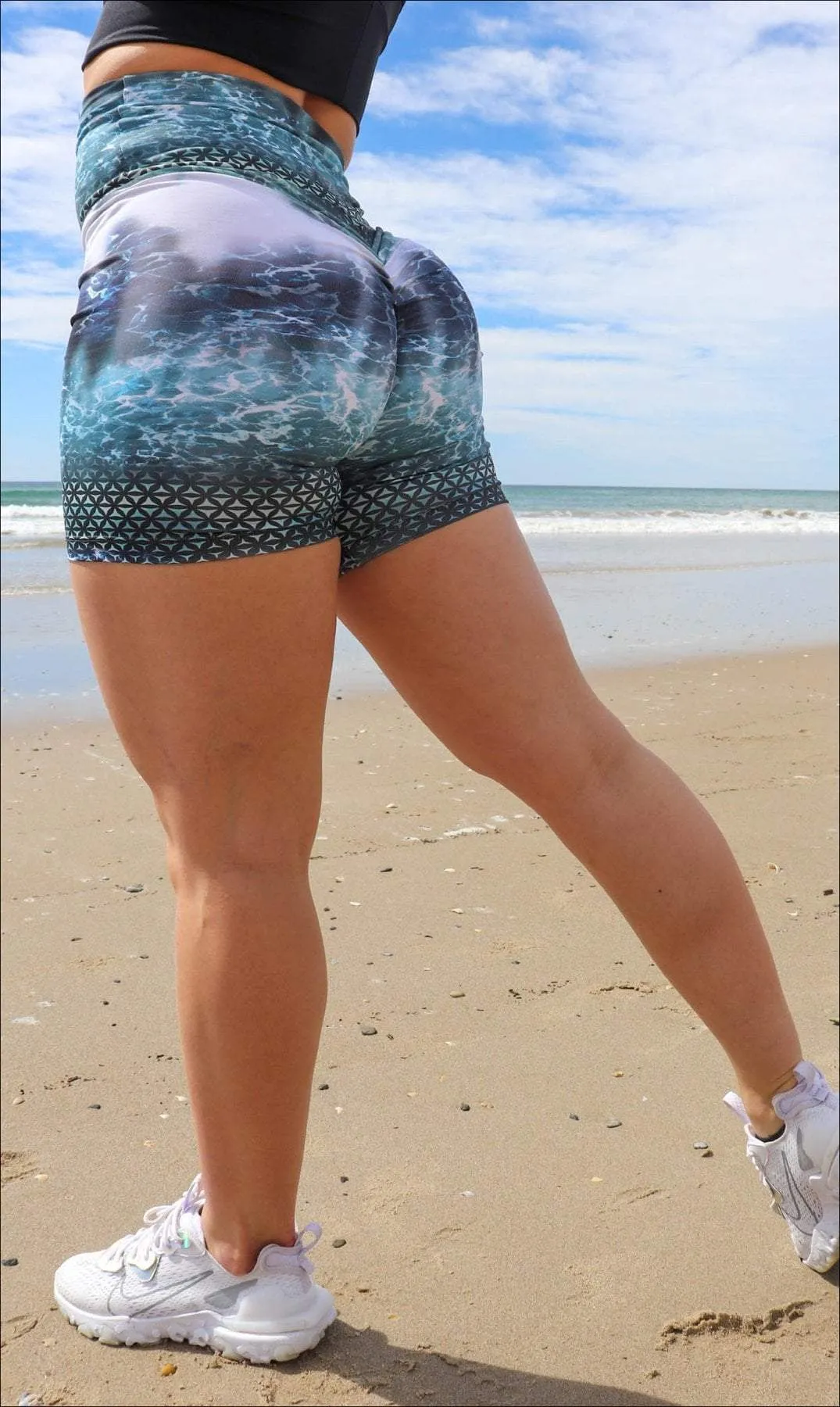 Waterfall Eco Scrunch Bum Midi Shorts