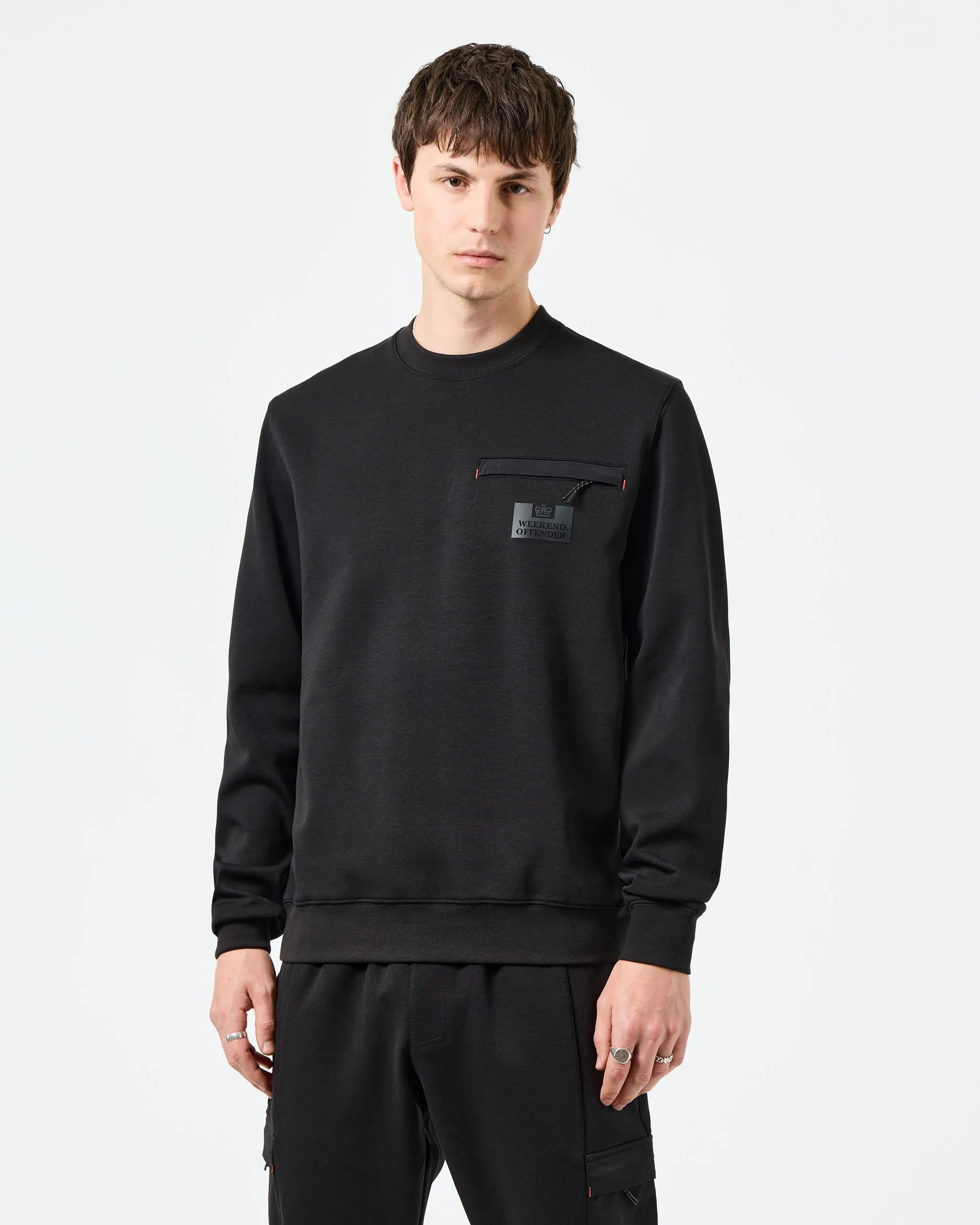 Weekend Offender Paraiso Crewneck Black