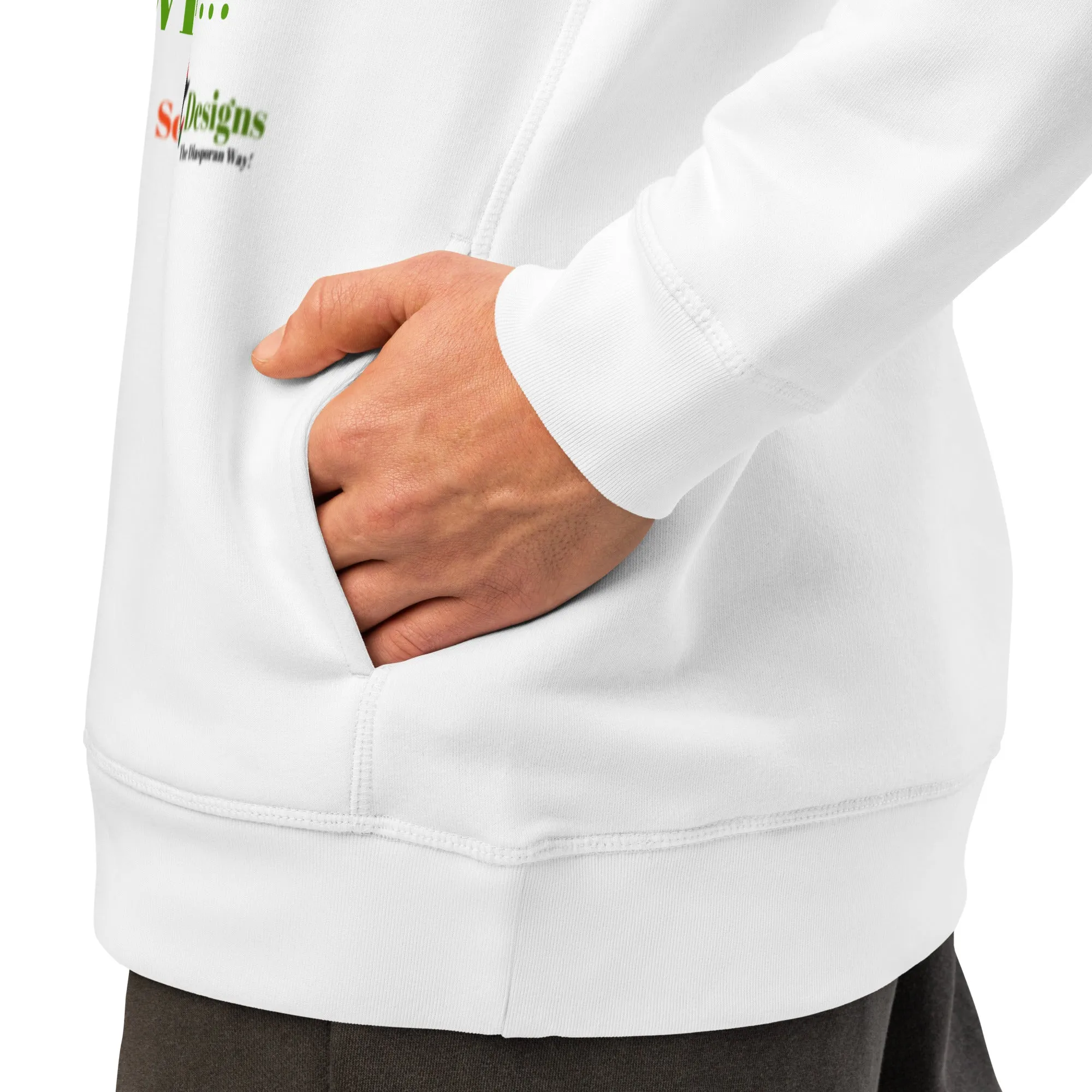 WHO ARE THE DIASPORANS? Unisex Organic Side Pocket Hoodie by SobG Designs