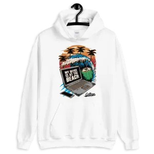 Women's Dropout Beach Hoodie (Black logo)
