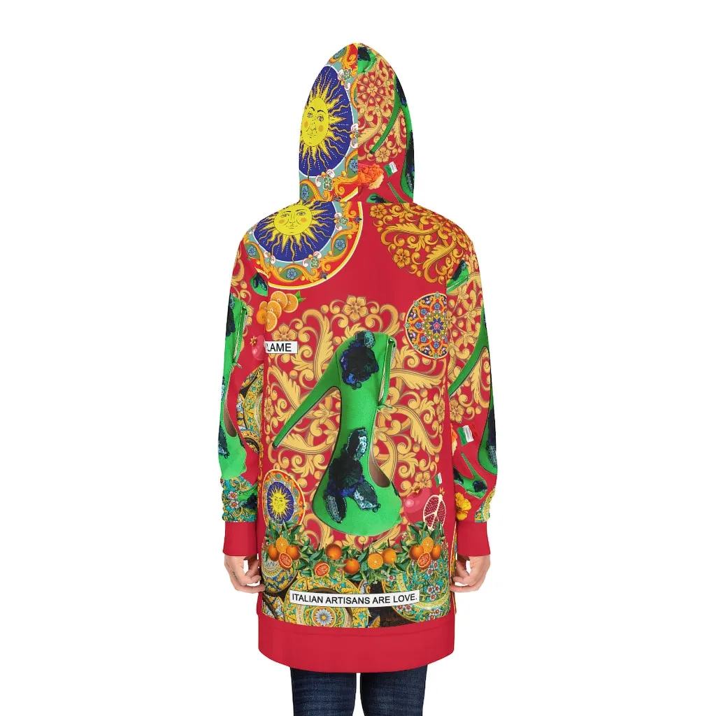 Women's Hoodie Dress 'Amore rosso'